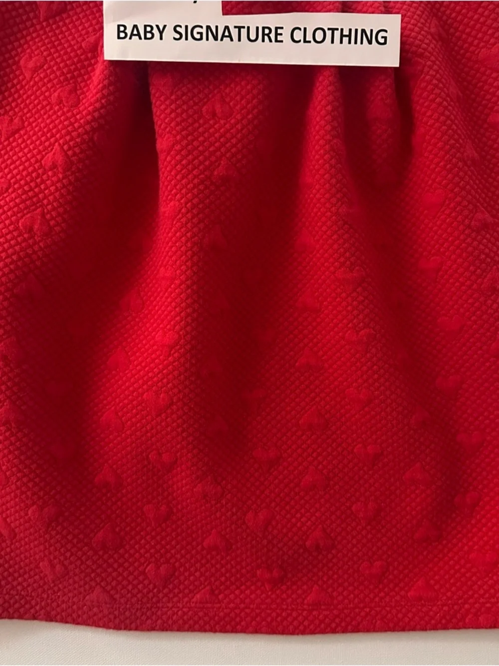 Janie and Jack Girls 7 Pink Red Ruffle Heart Print Dress Valentine’s Day